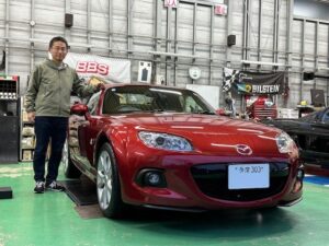 MAZDA ロードスター NC3 6MT ジールレッドマイカご納車！（幌からRHTにお乗り換え）