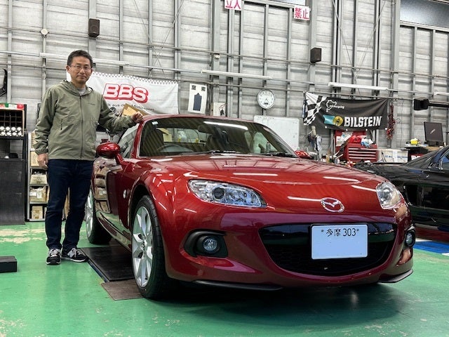 MAZDA ロードスター NC3 6MT ジールレッドマイカご納車！（幌からRHTにお乗り換え）